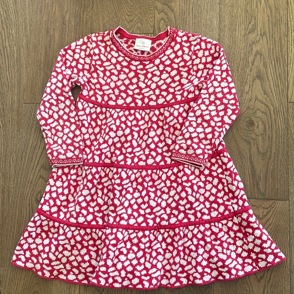 NWOT-Hanna Andersson Girl’s Cheetah Sweater Dress